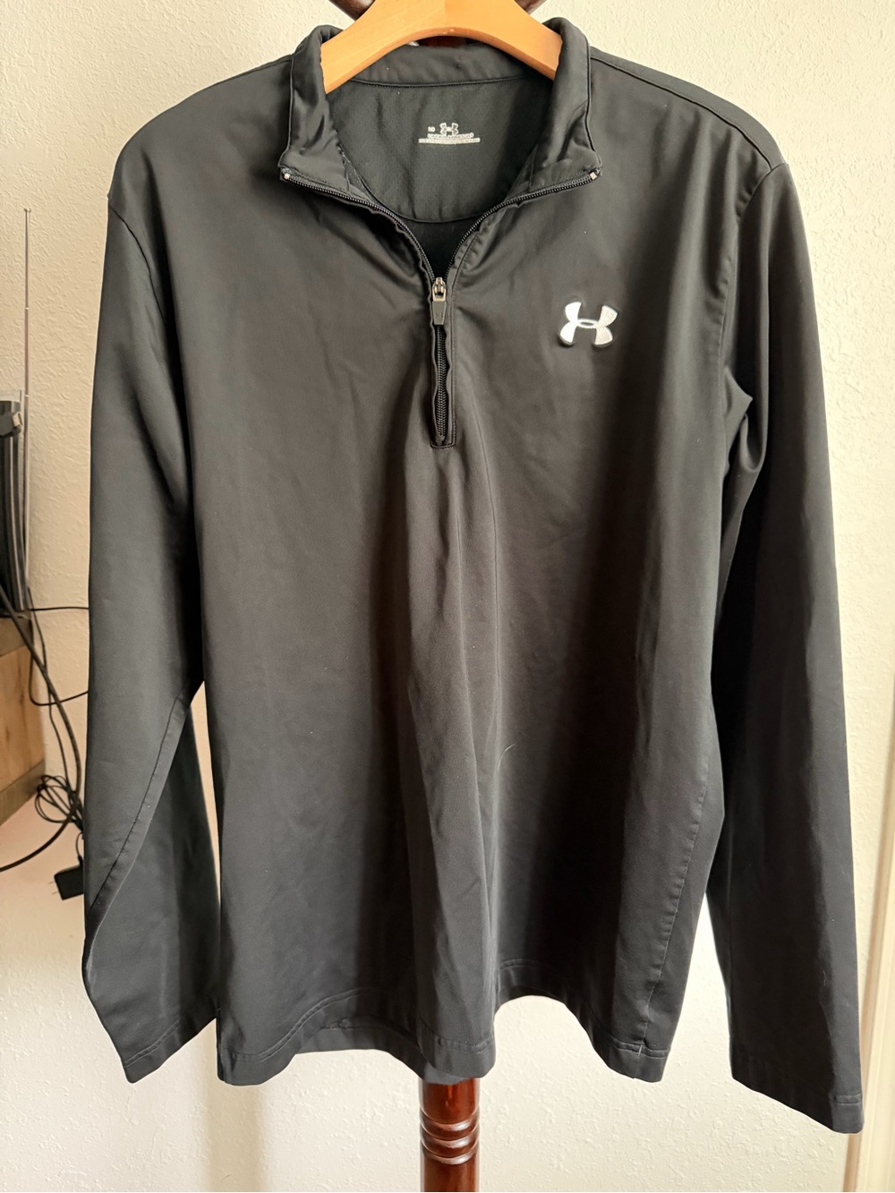 Under Armour Black 1/4 Zip Performance Jacket